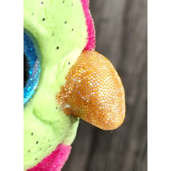 First & Main Fanta Zoo Olivia Owl 7 No. 8504 Pink Glittery Owl Plush Flower - Picture 6 of 11